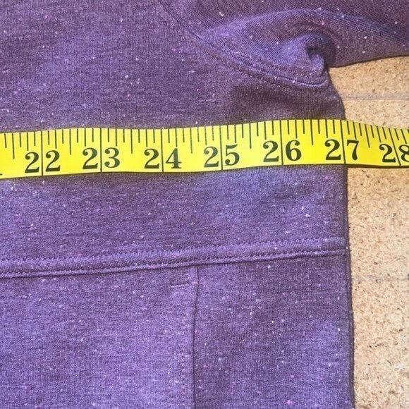 Athleta Open Front Lotus Textured Cardigan Wrap Purple w/ Pockets Womens Sz S/M - Picture 6 of 11